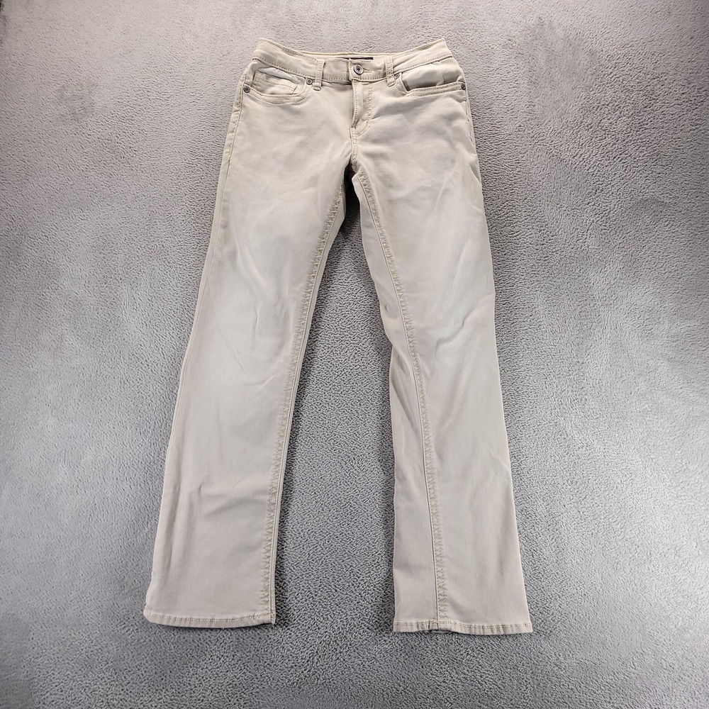 BKE Aiden Jeans Mens 28x32 Beige Regular Bootcut Light Wash Stretch Denim